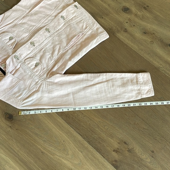 J Jill Cotton and Linen Blend Lightweight Jacket in Light Pink Size XS Tall - Picture 13 of 13